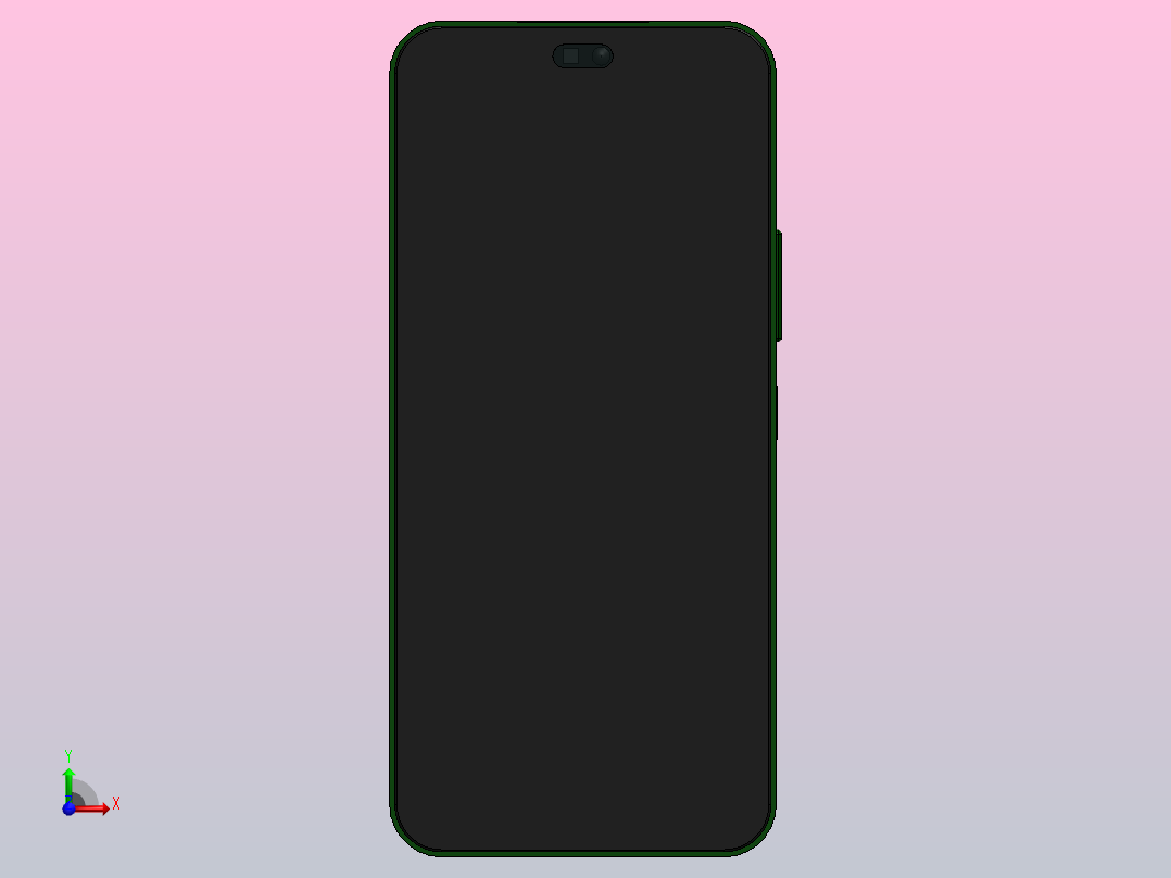 智能电话演示模型(荣誉X8B)前视图