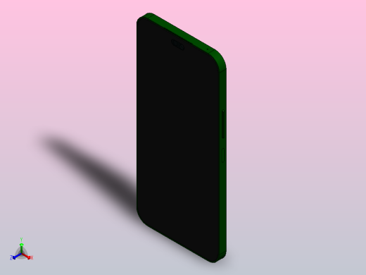 智能电话演示模型(荣誉X8B)正等轴测缩略图