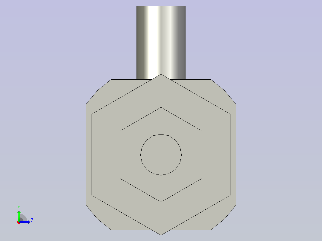 气缸CDJ2B16-30Z-B左视图