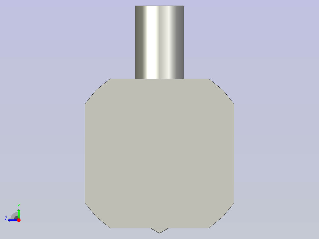 气缸CDJ2B16-30Z-B右视图