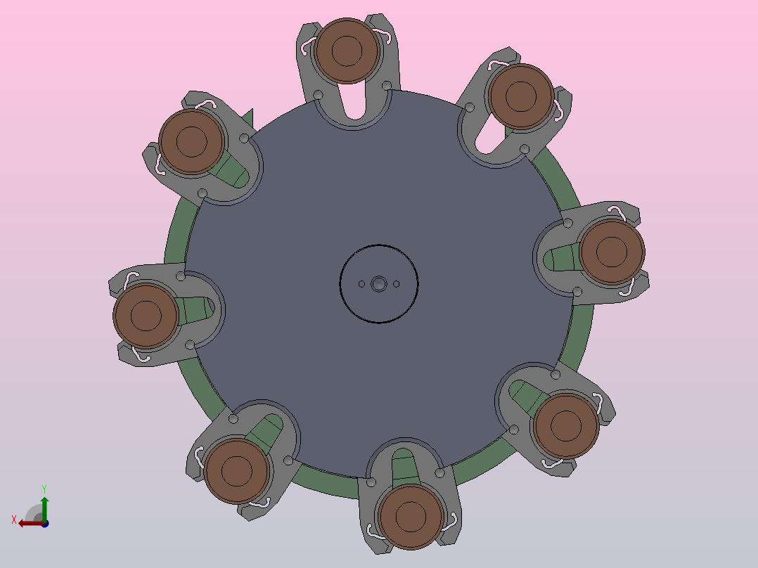 A12 斗笠式刀库后视图