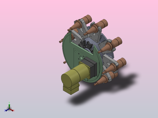 A12 斗笠式刀库正等轴测缩略图