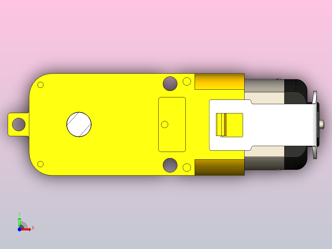 TT减速电机前视图