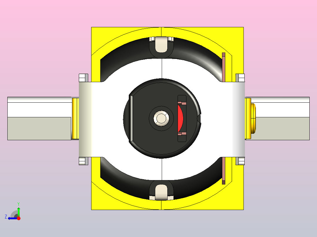 TT减速电机右视图