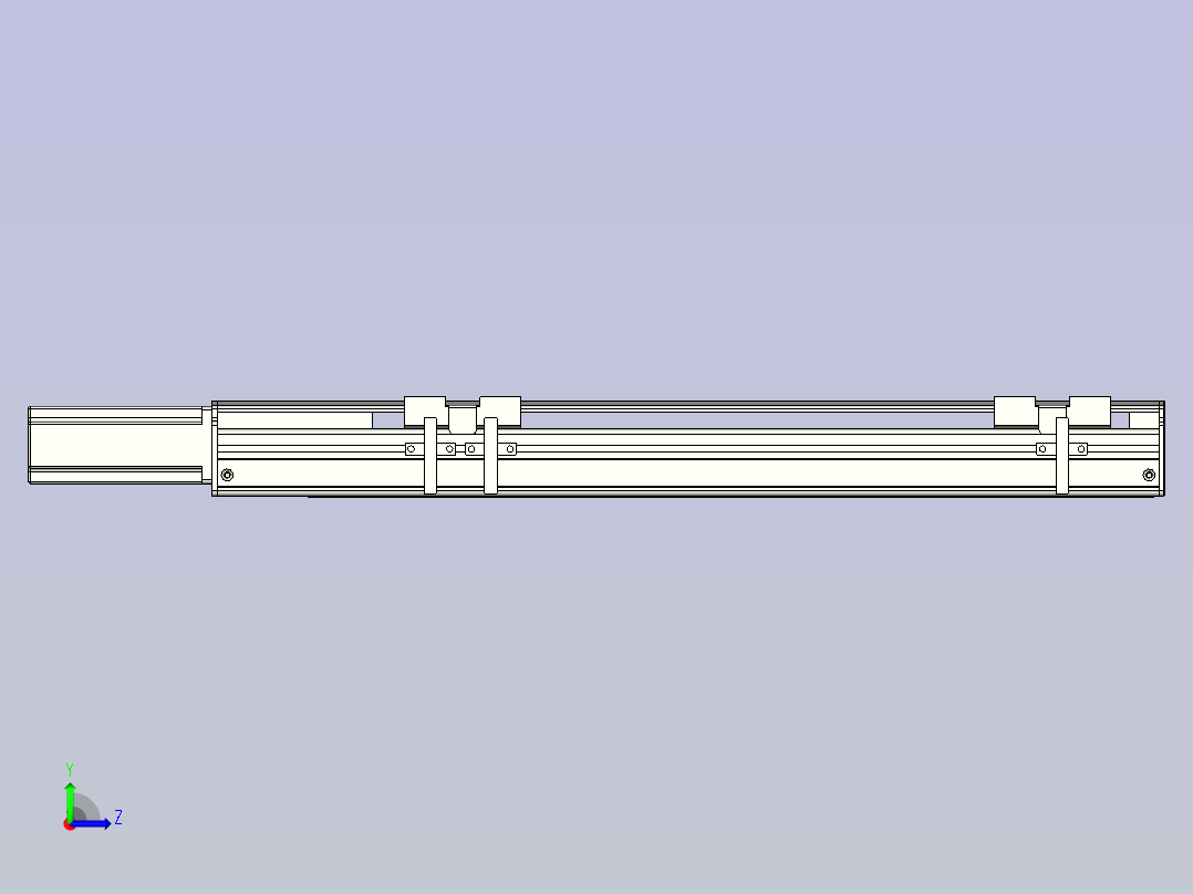 NXA5丝杆滑台，线性模组 NXA5-300-BC左视图