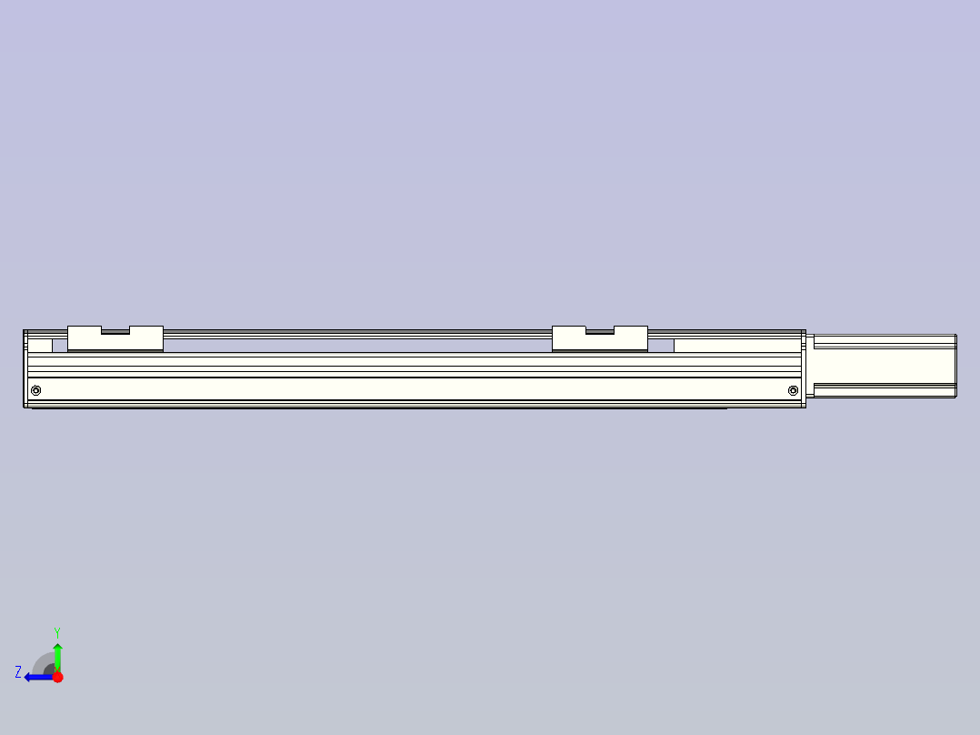 NXA5丝杆滑台，线性模组 NXA5-300-BC右视图