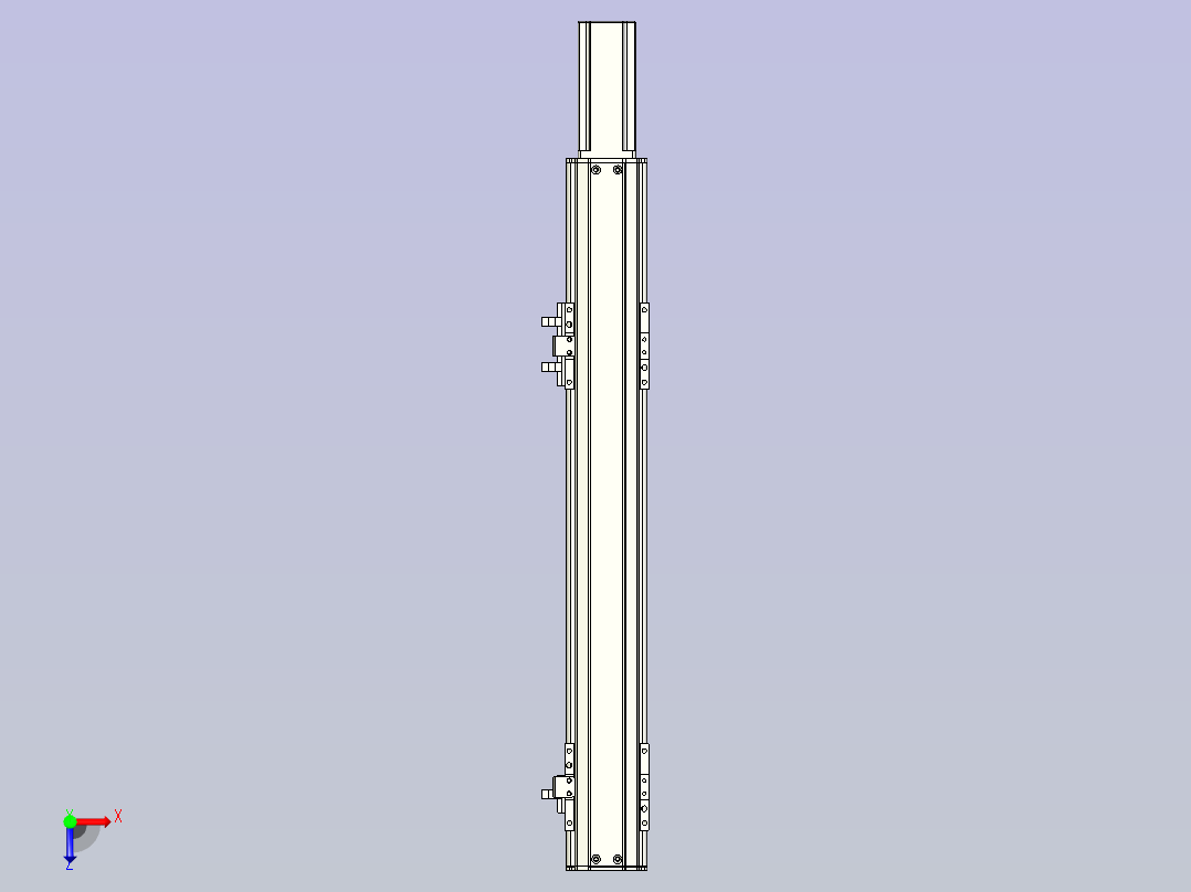 NXA5丝杆滑台，线性模组 NXA5-300-BC俯视图