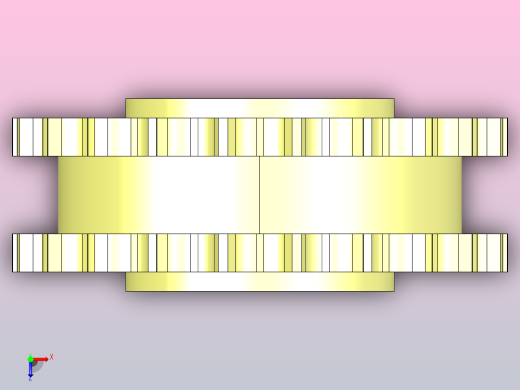 820系列机加工主动轮JS 820-21DT-R35-C1俯视缩略图