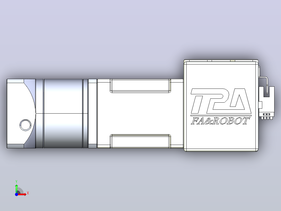 带式直线轴半闭式TPA-ONB-60-140-L250-DL-J60-N3前视图