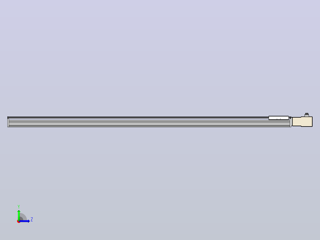皮带直线轴半封闭可选导轨TPA-HNB-220D-176-L2900-ML-C-P1K-N3左视图