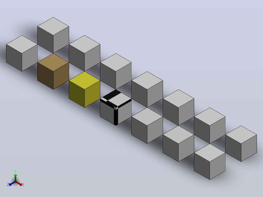 Solidworks材料和外观库正等轴测图