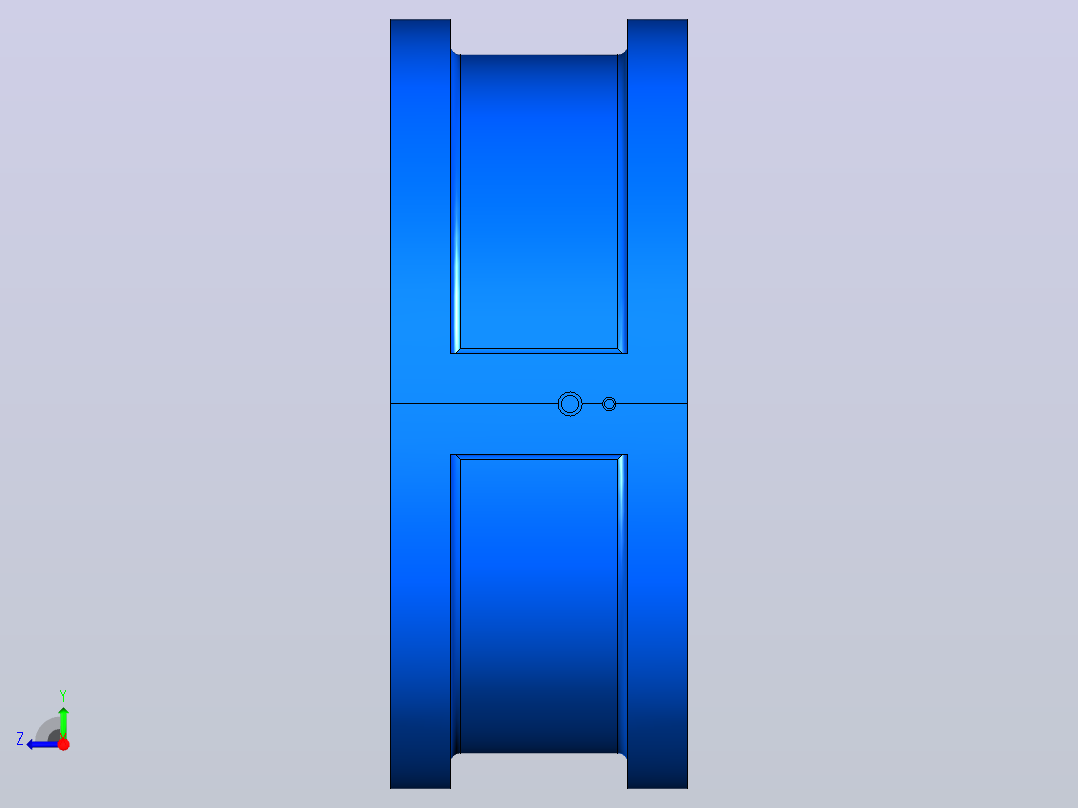 H71H╱Y╱F-PN1.6(HWF6)对夹式止回阀[H71H╱Y╱F-PN1.6(HWF6)]400右视图