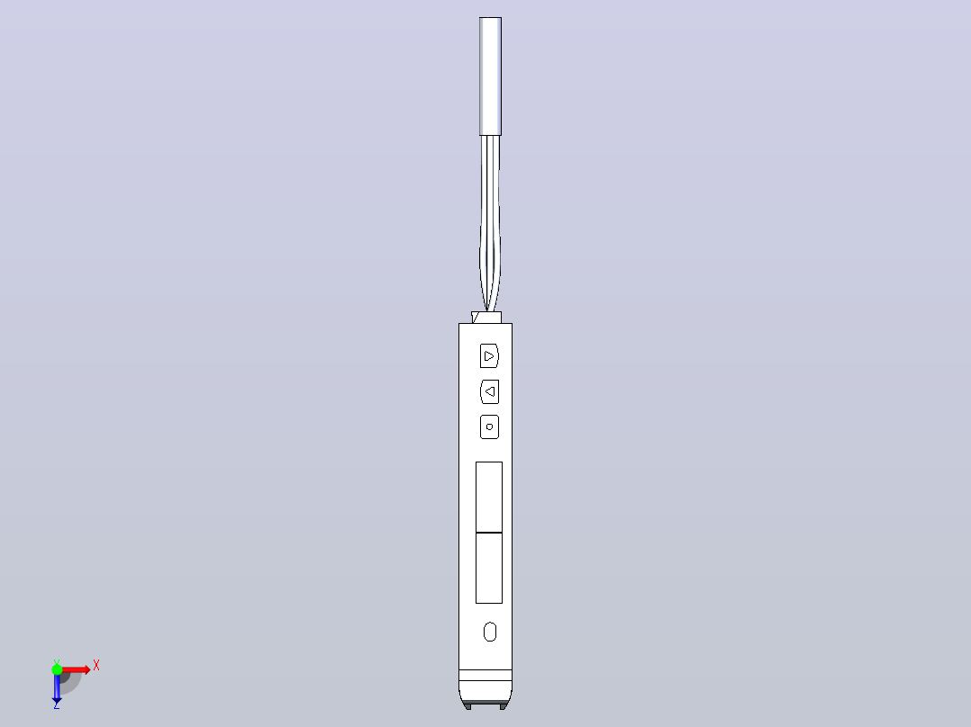 松下光纤传感器fx-101俯视图