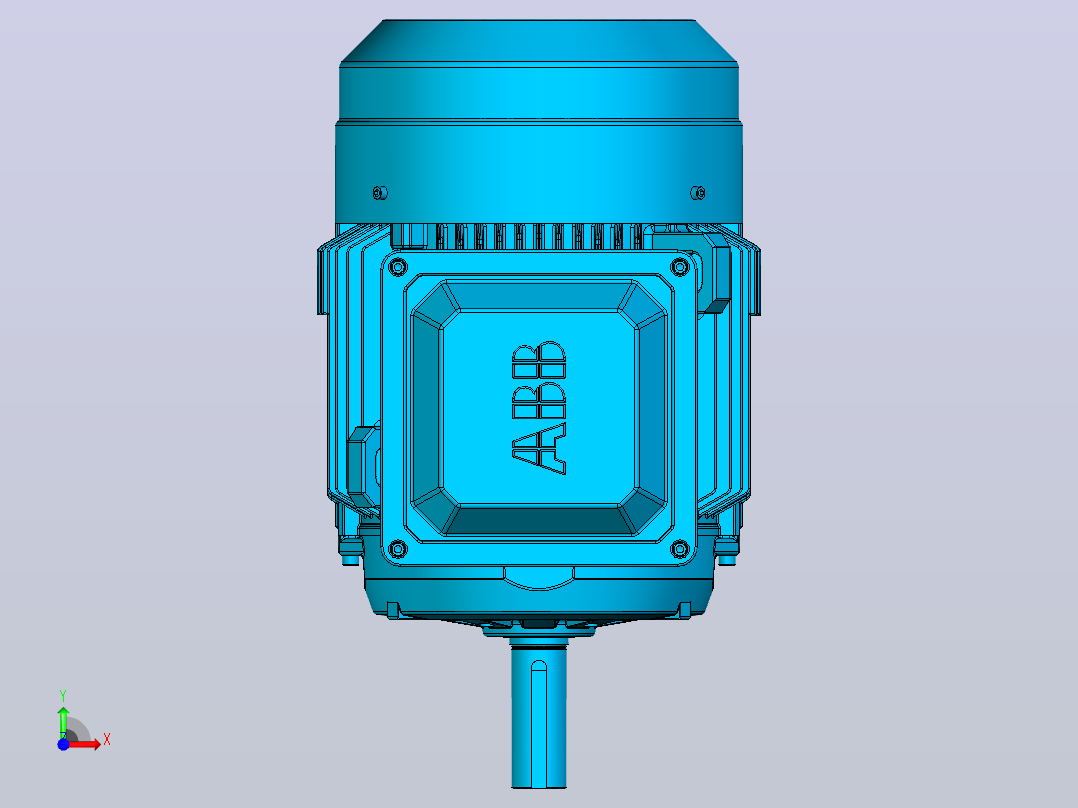 电机- ABB M2BAX160M_B3前视图