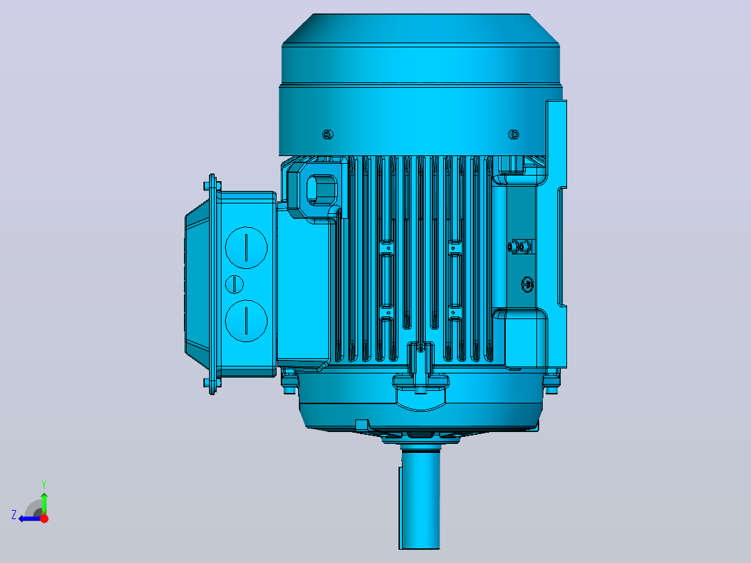 电机- ABB M2BAX160M_B3右视图