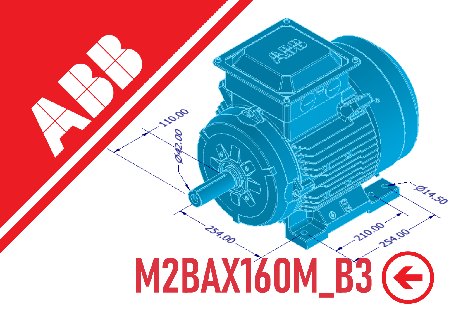 电机- ABB M2BAX160M_B3