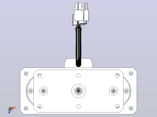轻载电动缸TPA-ESR40-1210C-L600-M-QDX-W-P40-C3俯视缩略图