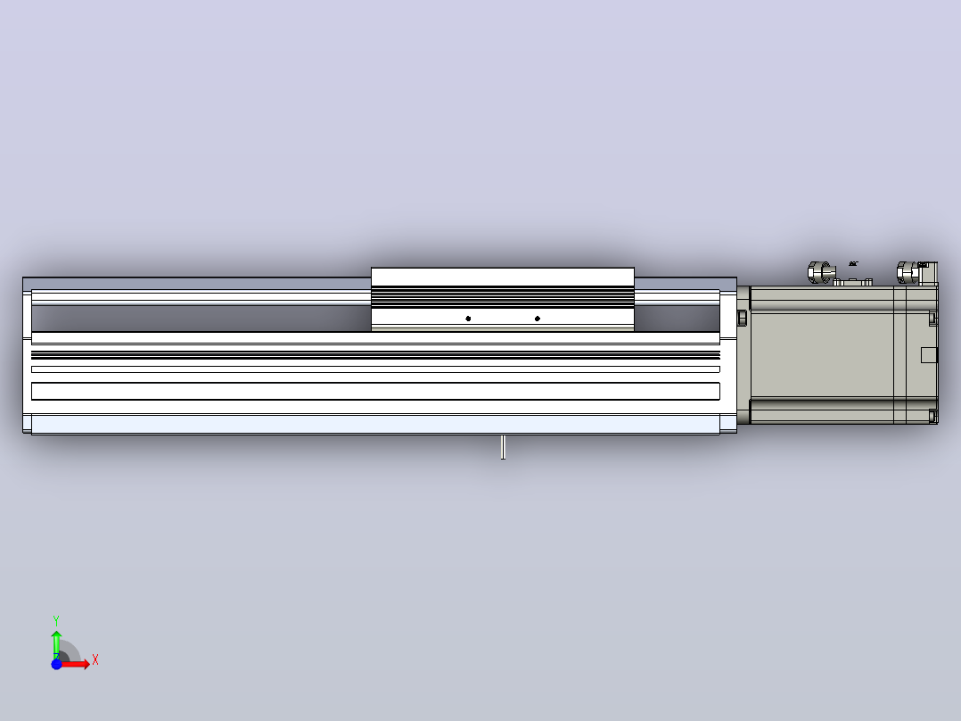 日规模组半封闭丝杆TPA-HNR-170T-2010C-L150-M-M75-N3前视图