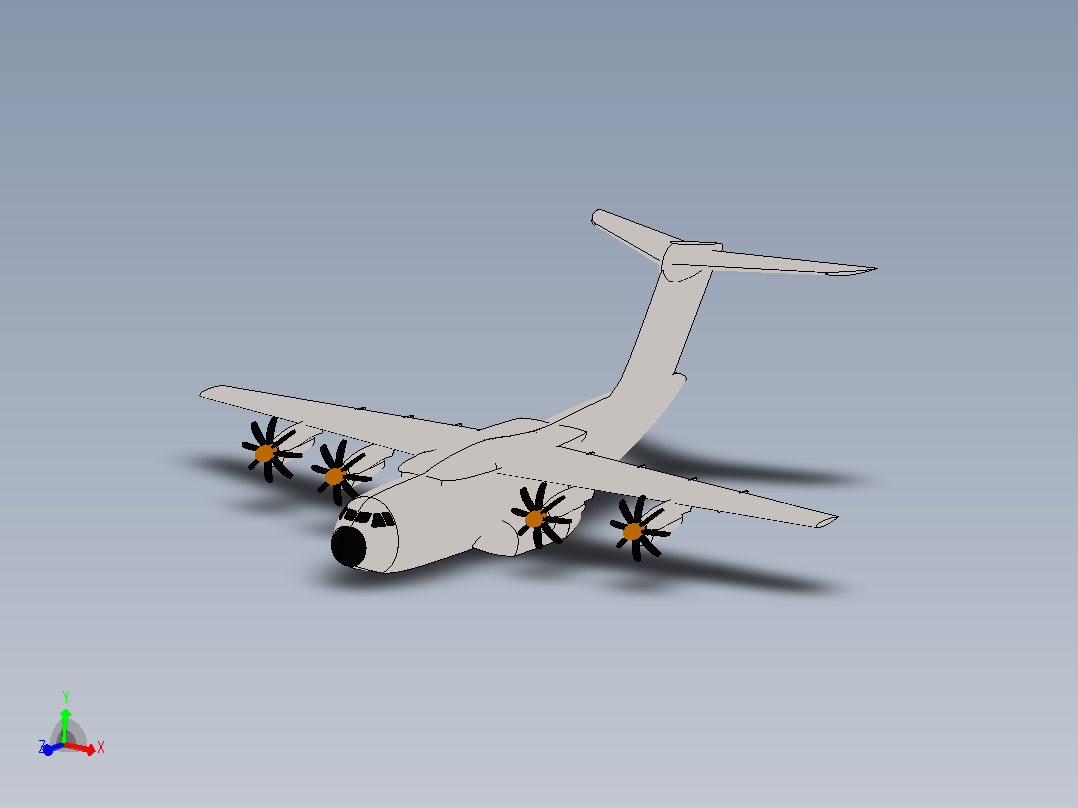 空客A400M运输机主视图