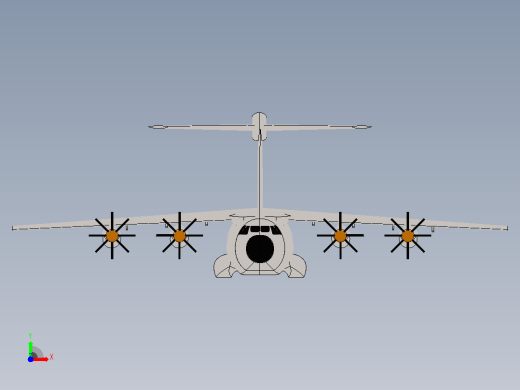 空客A400M运输机前视缩略图