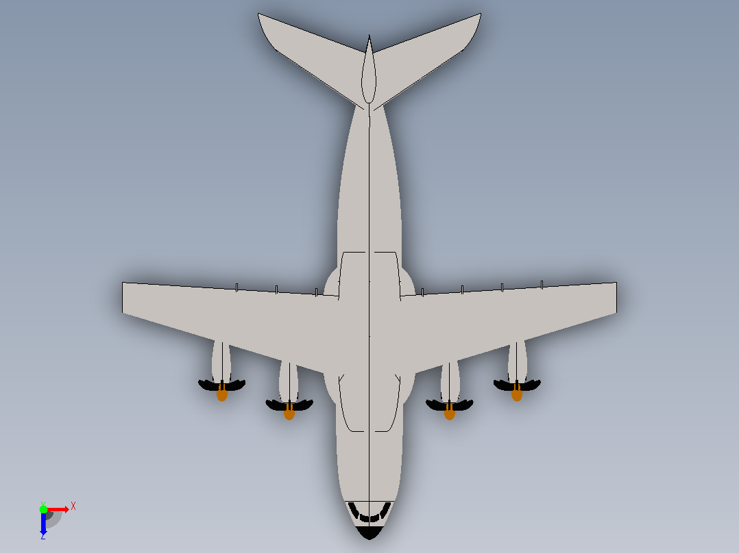 空客A400M运输机俯视图