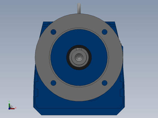 RF27R17法兰轴伸式组合型斜齿轮减速机RF27R17-Y0.18-4P-63-M1-0°-Φ140前视缩略图