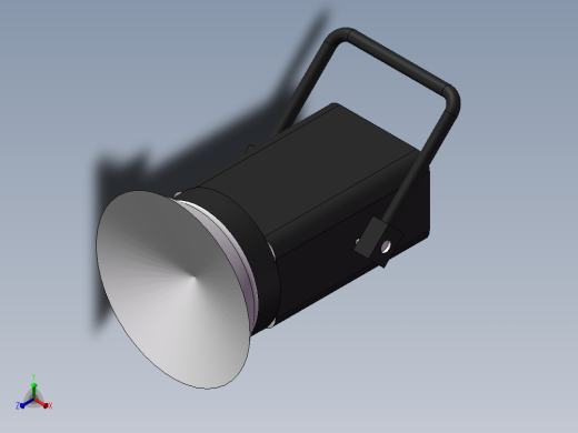 探照灯3d模型正等轴测缩略图