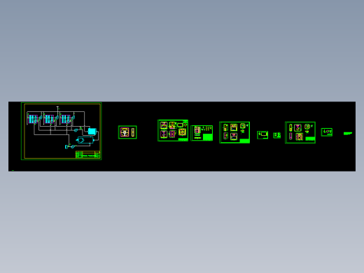 5万风量分子筛浓缩转轮RTO燃烧装置cad图纸有机废气浓缩处理设备