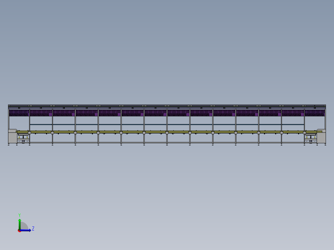 倍速链回转装配线方案3D图 机械设计素材3D模型参考资料文件