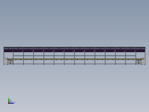 倍速链回转装配线方案3D图 机械设计素材3D模型参考资料文件
