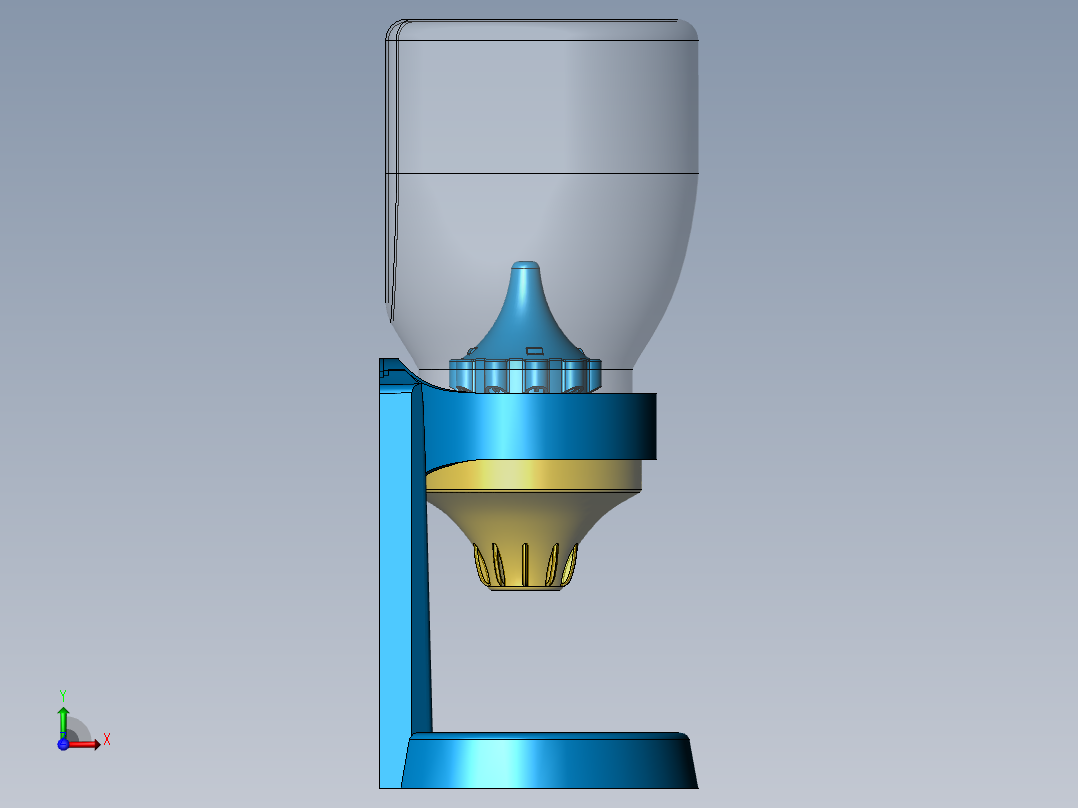 一触式分配器前视图
