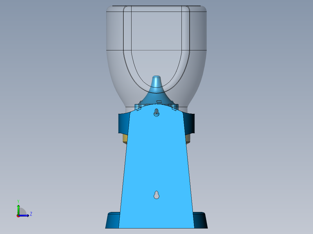 一触式分配器左视图