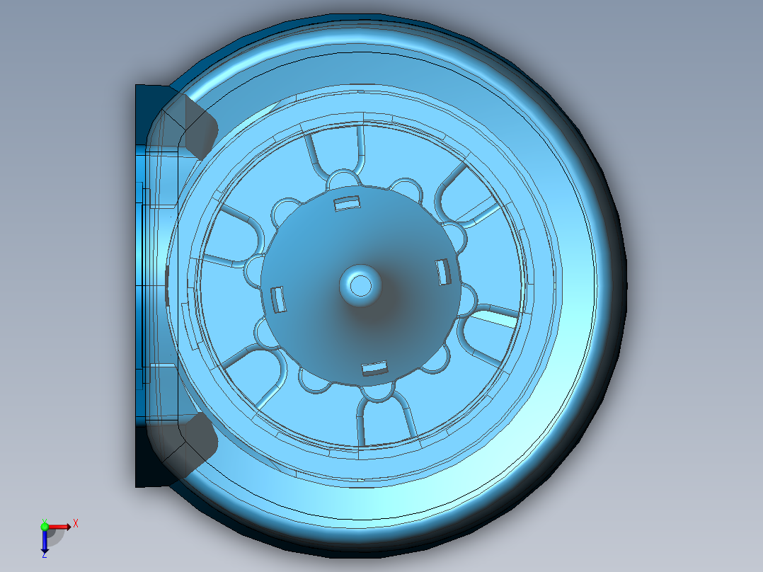 一触式分配器俯视图