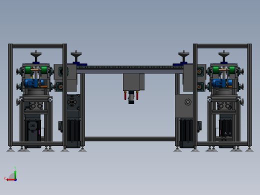 ZDH-PID-013 循环回流旋转倍速链线 3D模型后视缩略图