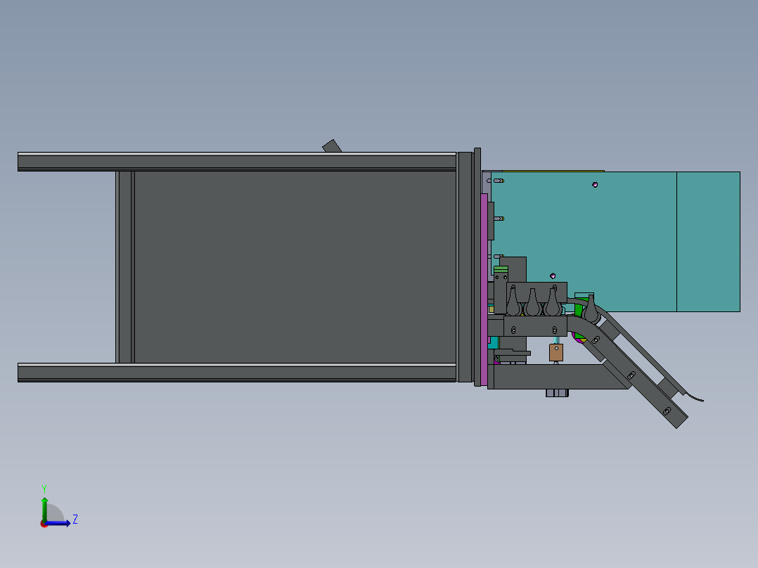 自动插管机（自动装配沐浴露头）3D图纸 G557左视图