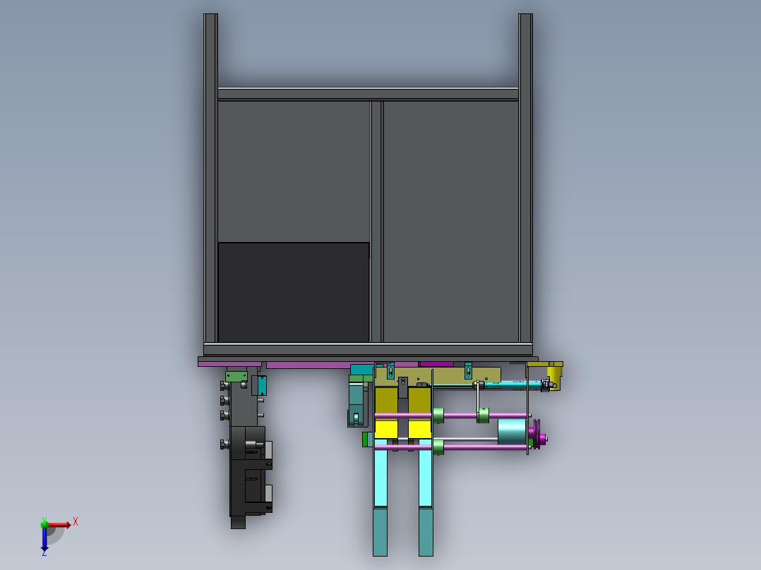 自动插管机（自动装配沐浴露头）3D图纸 G557俯视图
