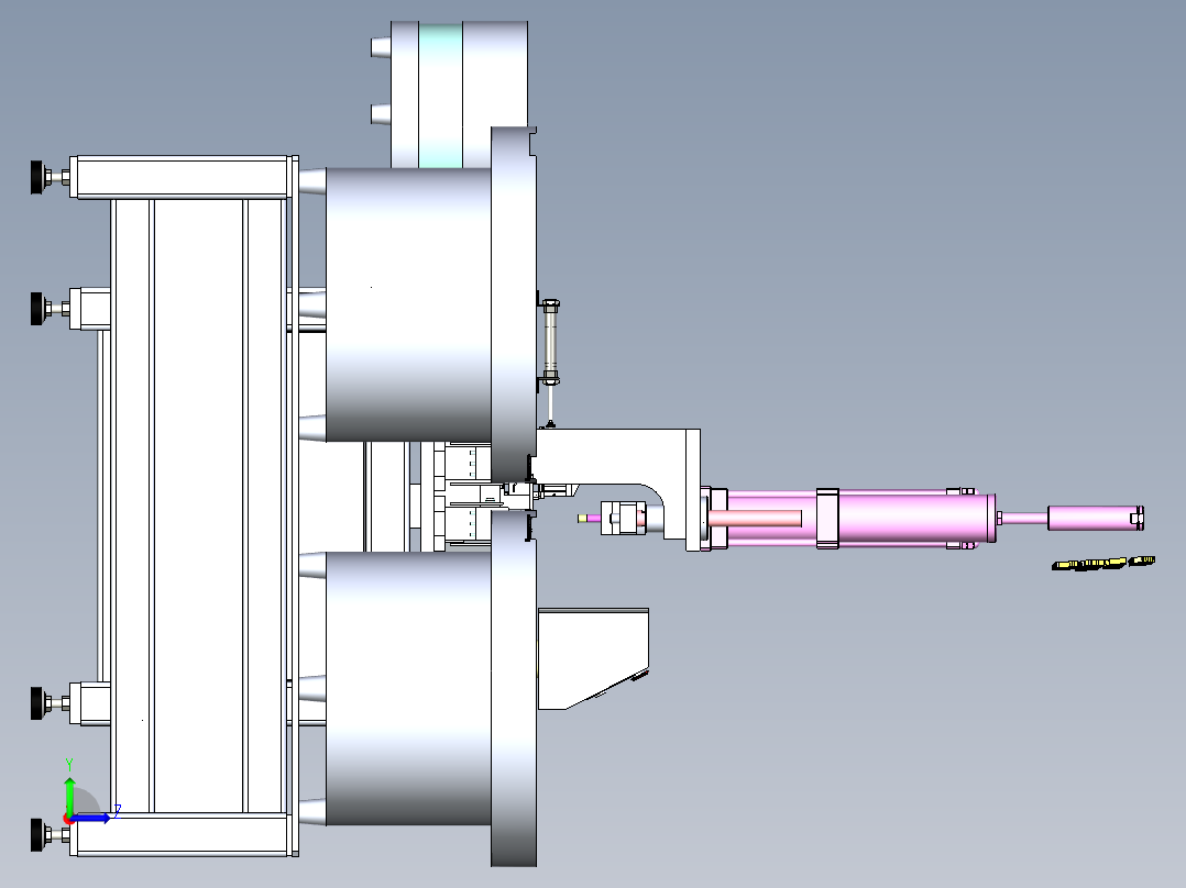A12_微波炉铰链座自动铆接机SW2016左视图