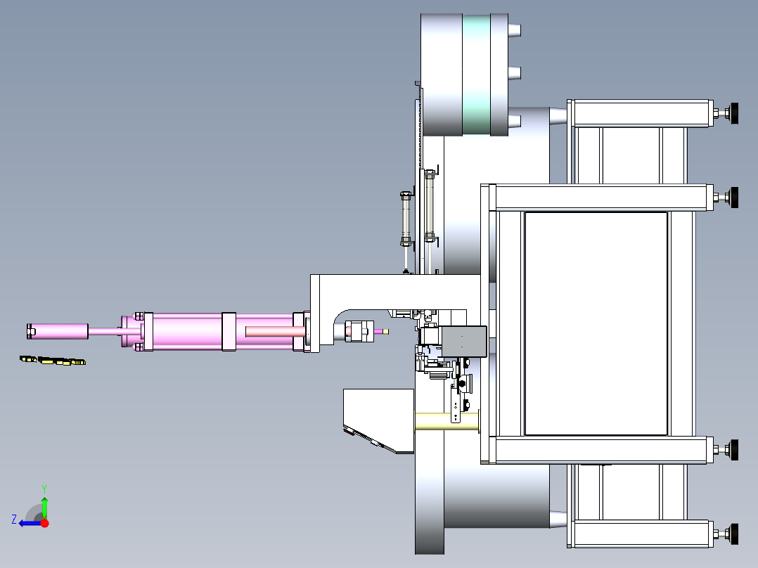 A12_微波炉铰链座自动铆接机SW2016右视图