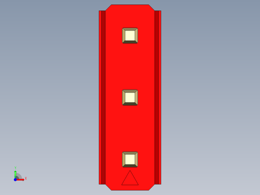 彩色公头100mil（2.54mm）系列-DS1021_red_3x01p_100mil_Type19_rev1.0前视缩略图