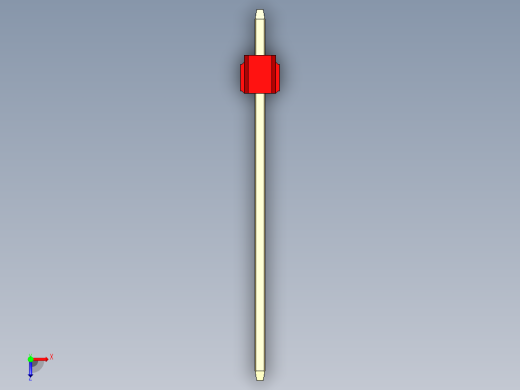 彩色公头100mil（2.54mm）系列-DS1021_red_3x01p_100mil_Type19_rev1.0俯视缩略图