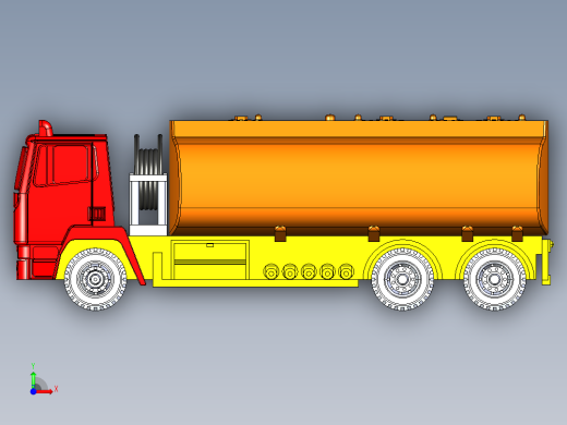 24-利兰巡洋舰燃油卡车 3d模型图纸前视缩略图