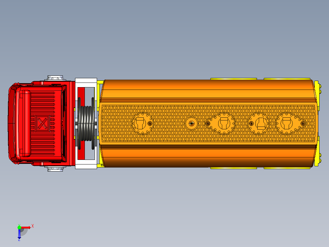 24-利兰巡洋舰燃油卡车 3d模型图纸俯视图