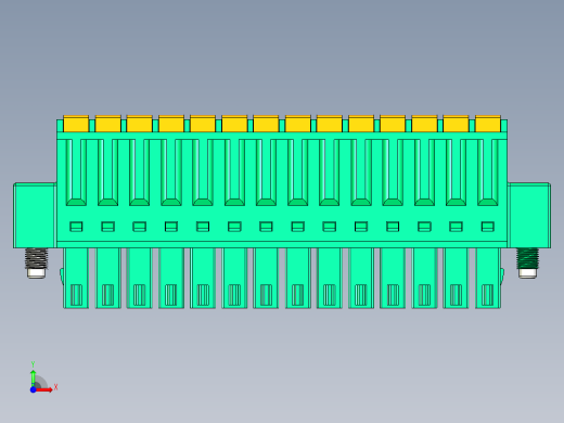 DEGSON 15EDG（公头） 3.5mm 螺钉锁紧，插拔式接线端子 FullPack-15EDGKDM-3.5-14P-14-00AH前视缩略图
