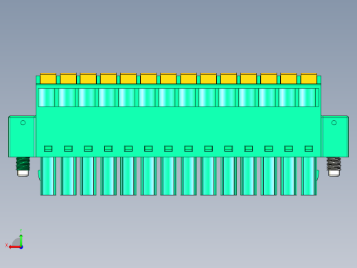 DEGSON 15EDG（公头） 3.5mm 螺钉锁紧，插拔式接线端子 FullPack-15EDGKDM-3.5-14P-14-00AH后视缩略图