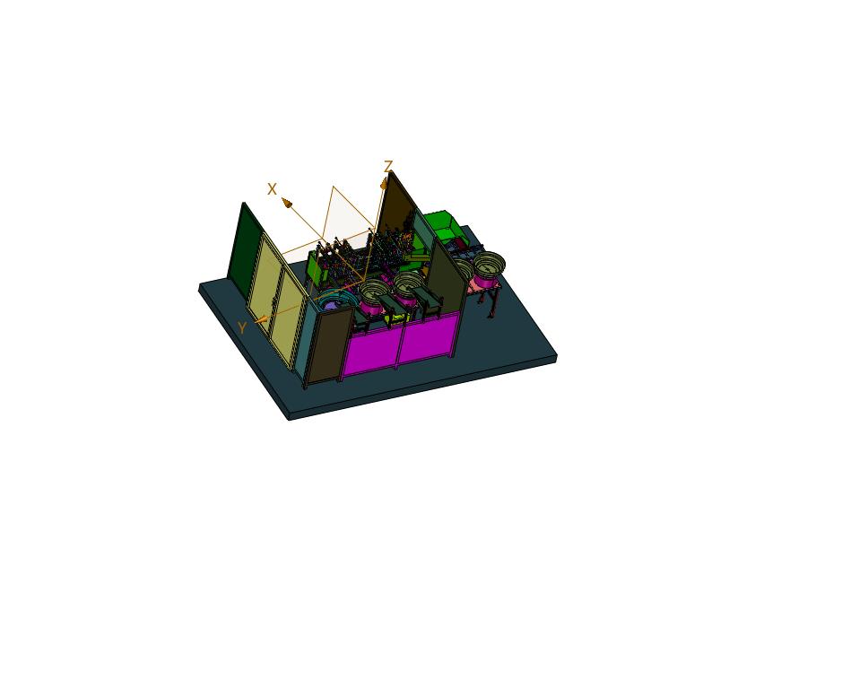 方轴门拉手半封闭式组装线