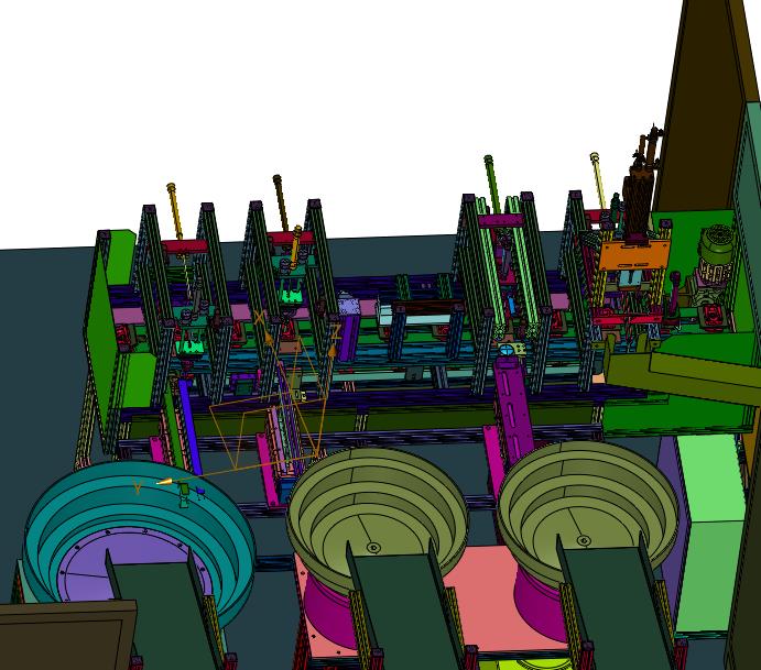 方轴门拉手半封闭式组装线