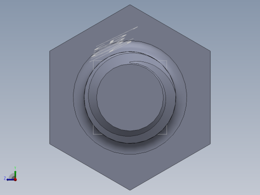 UNC 六角螺栓-Hex Bolt 0.250-20 x 2.000.SLDPRT右视缩略图