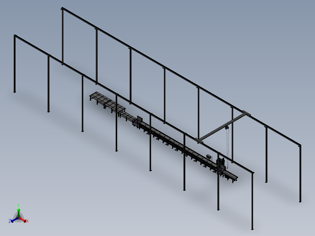 流水作业正等轴测图