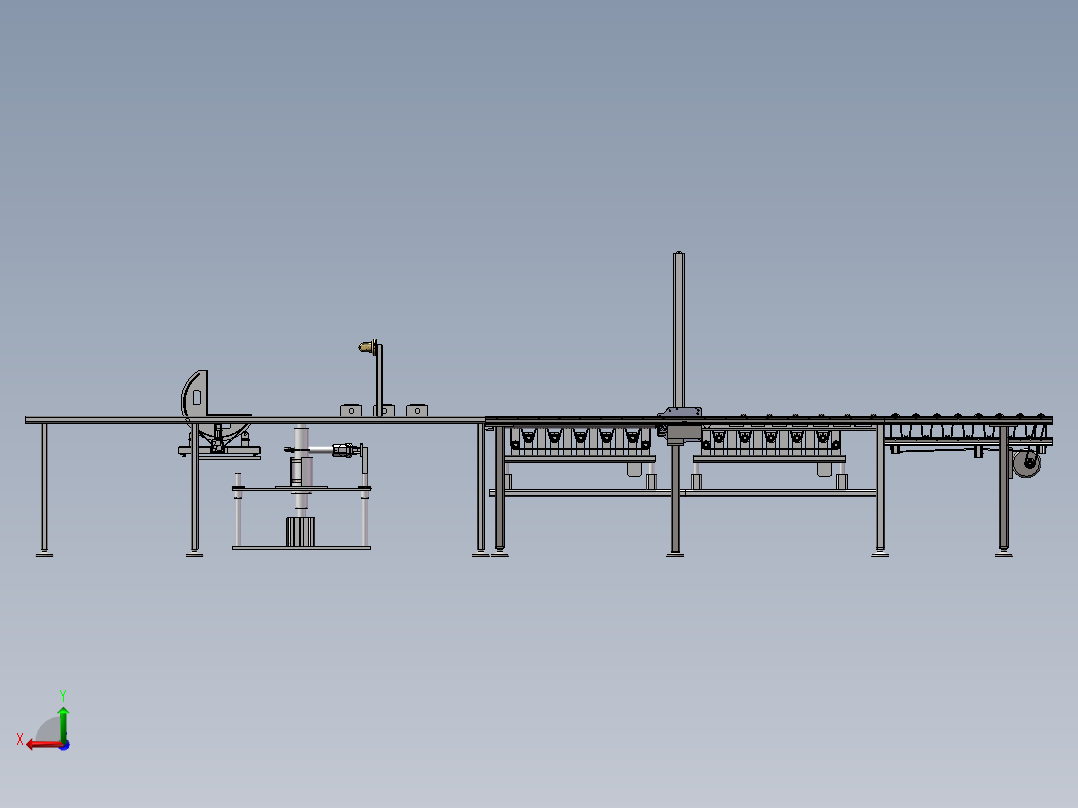 基于PLC控制的直列式加工自动线设计后视图