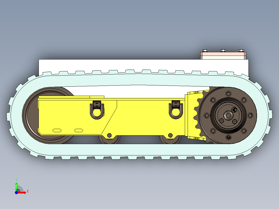 挖掘机履带1318213==35前视图